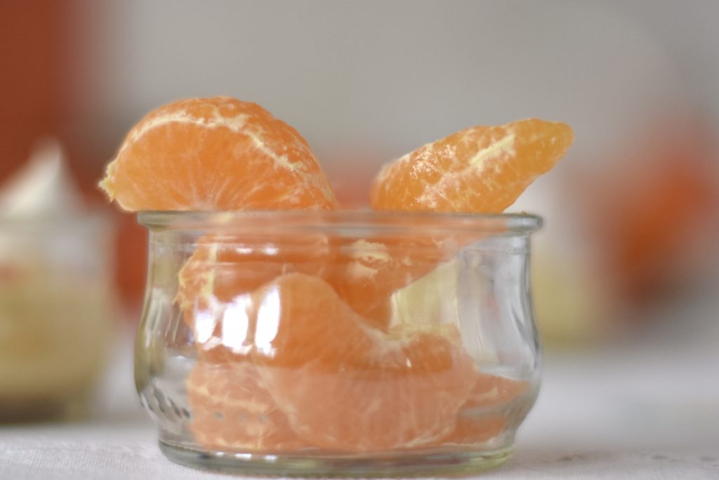 Natillas de mandarina